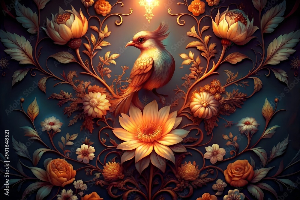 Obraz premium abstract floral background