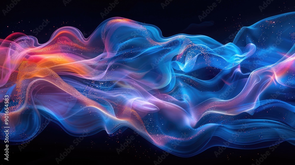 Fluid dynamics with colorful motion trails Fluid dynamics with colorful motion trails