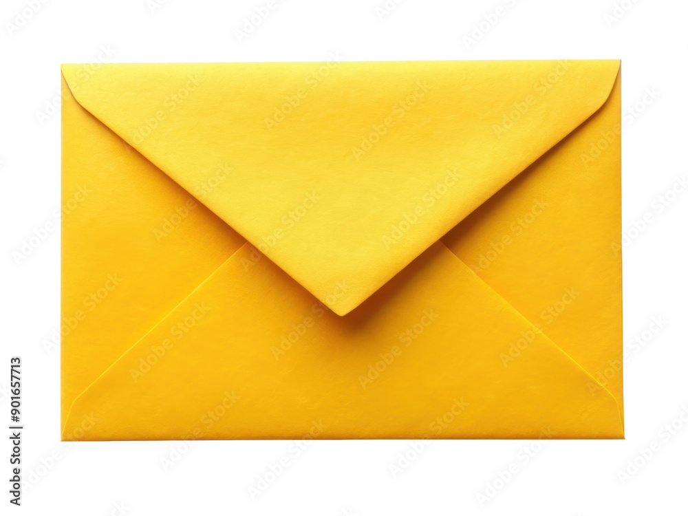 Sealed Yellow Paper Envelope with a bright color and smooth finish. Isolated on transparent background, png. Sealed Yellow Paper Envelope with a bright color and smooth finish. Isolated on transparent background, png.