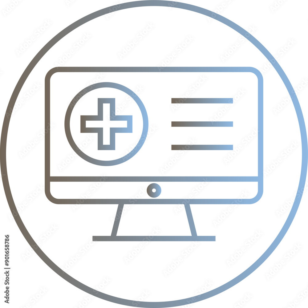 Fototapeta premium Health Records icon Design