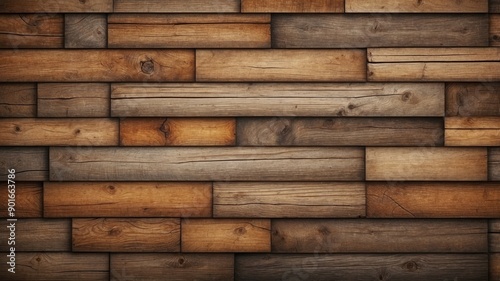 Brown old wooden wall texture background. 