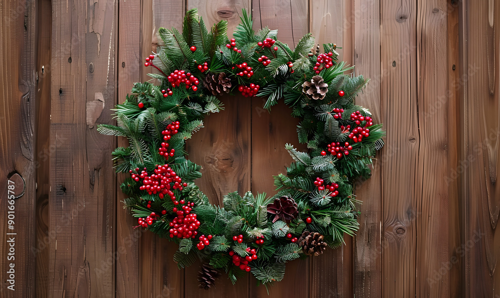 Naklejka premium New Year and Christmas graphic advertising background