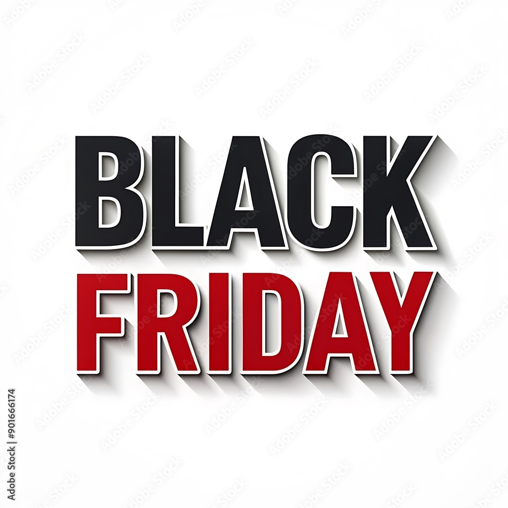 Black friday shatter text style design