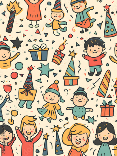 New Year and Christmas graphic advertising background