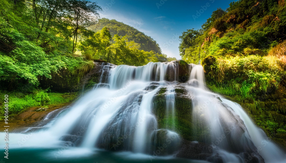 Obraz premium waterfall in the mountains