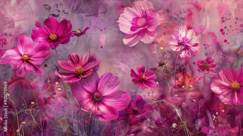 Lovely pink cosmos