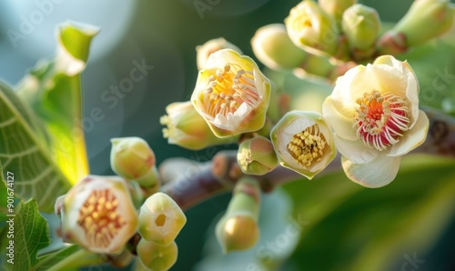 Close-up of a fig tree in bloom photo