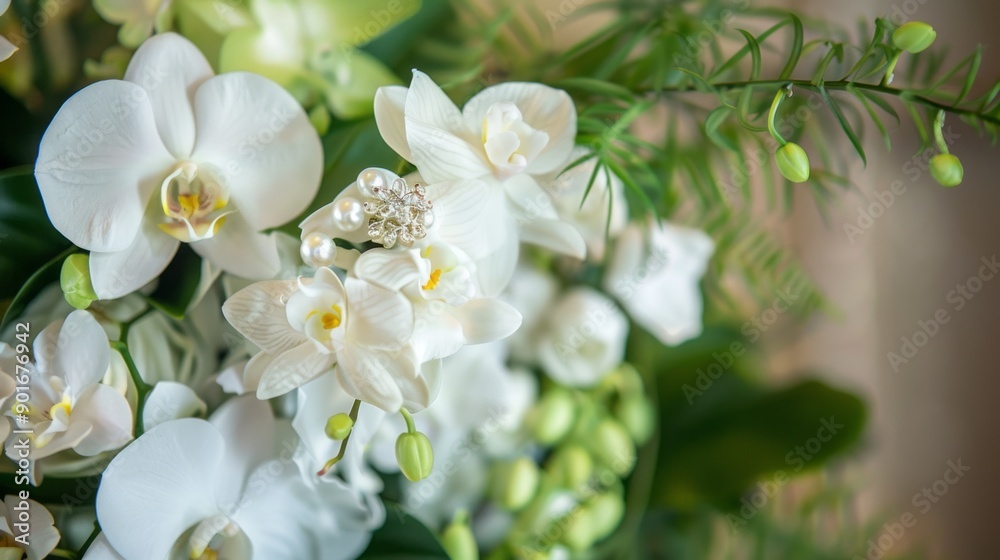 Blossoming Love: Beautiful Wedding Bouquet of Flowers Blossoming Love: Beautiful Wedding Bouquet of Flowers