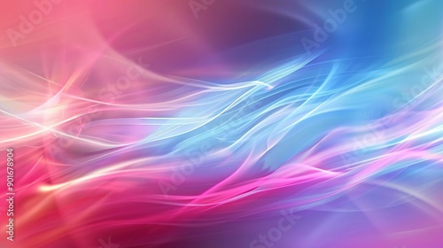 Wallpaper Mural Ethereal Waves of Blue and Pink Abstract Background Torontodigital.ca