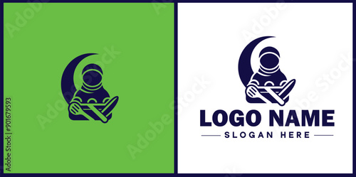 Cooking school icon Culinary academy Cooking institute Culinary school flat logo sign symbol editable vector