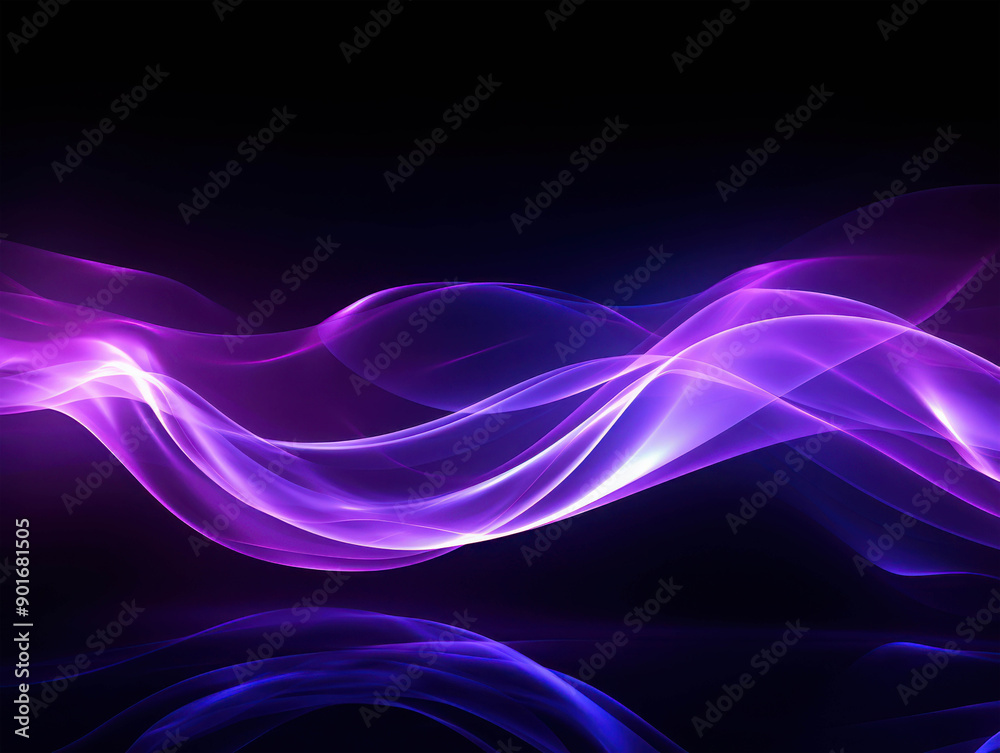 Neon Flow: Abstract purple and blue waves of light dance across a dark background, evoking a sense of energy and movement. Neon Flow: Abstract purple and blue waves of light dance across a dark background, evoking a sense of energy and movement.