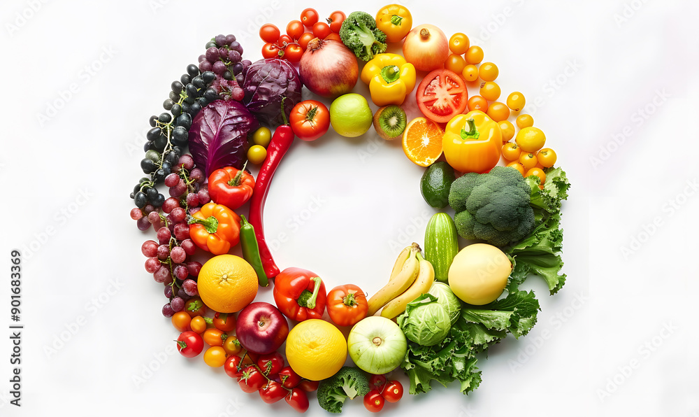 vegetable and fruits photo or illustrator on white background vegetable and fruits photo or illustrator on white background