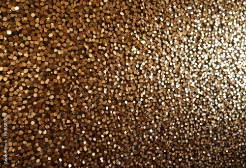 Gold glitter texture background with bokeh defocused lights and shadow