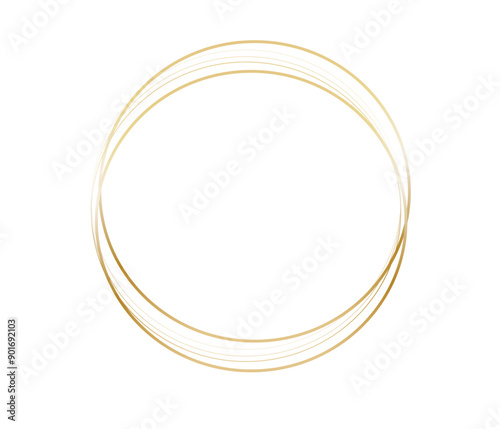 round frame isolated on white