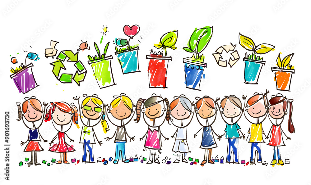 Fototapeta premium recycle and reuse products concept to keep the world green.