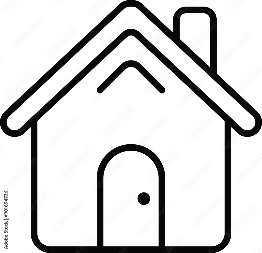 Home Icon Ideal for Real Estate Property and Residential Design Projects Home Icon Ideal for Real Estate Property and Residential Design Projects