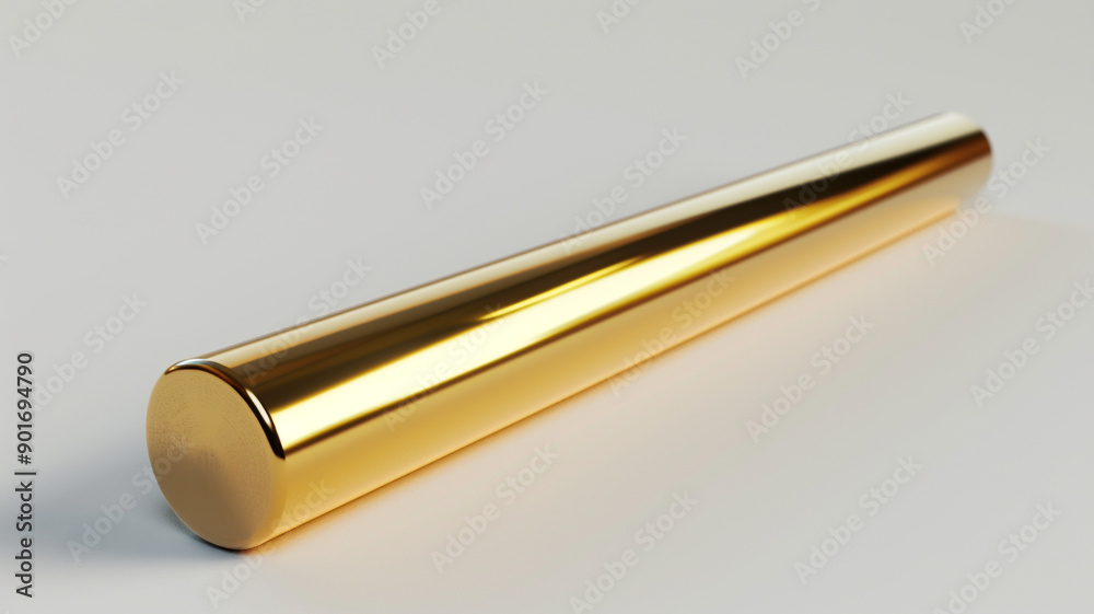 a polished gold steel round bars a polished gold steel round bars