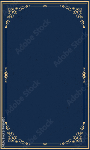 Blank luxury vintage wedding invitation cover template