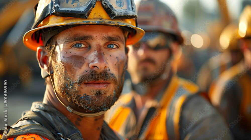 Fototapeta premium person wearing helmet