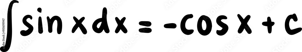 basic Integral math Formulas handwritten