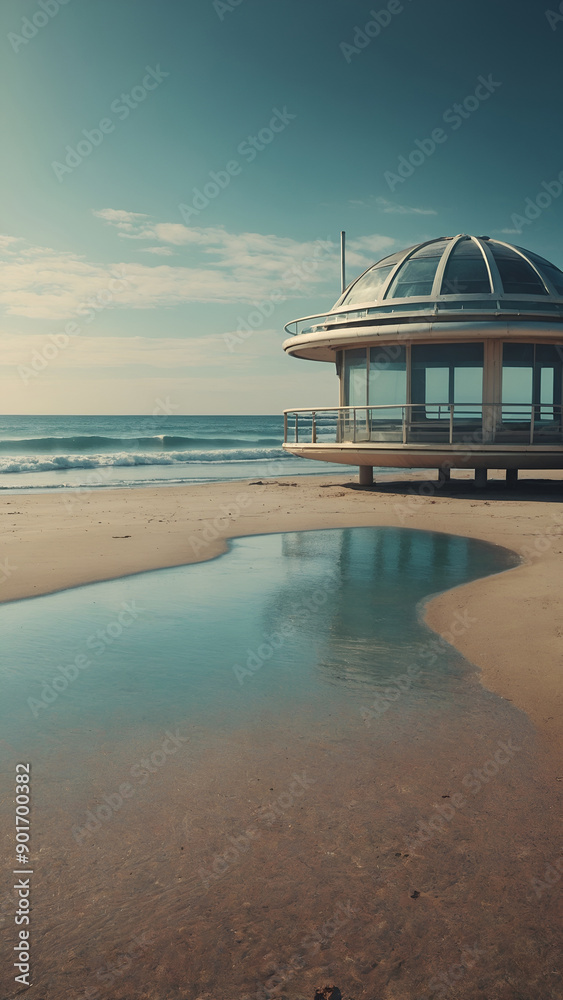 Fototapeta premium futuristic beach