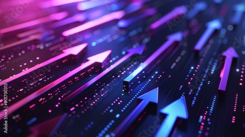 dark blue, dark purple,  3d arrows 
