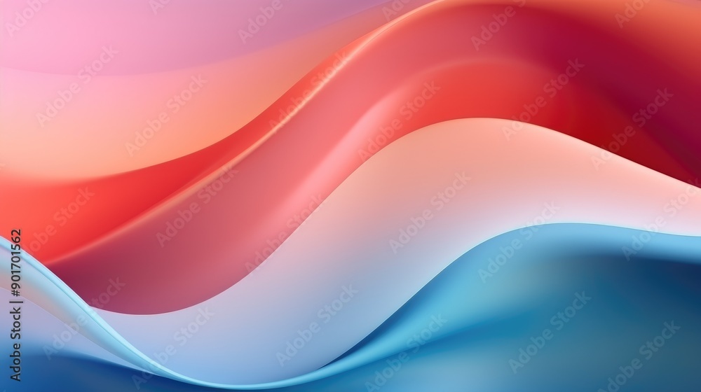 Gradient mesh background with fluid, flowing shapes