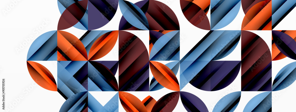 Circles and round shapes geometric minimal background Circles and round shapes geometric minimal background