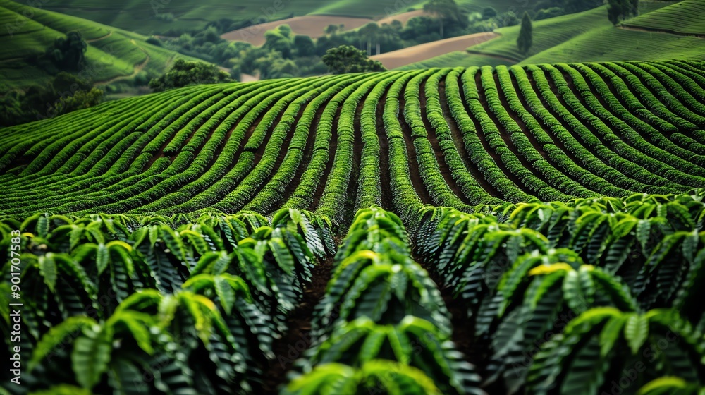 Seasonal changes reflected in a coffee plantation, Coffee garden, Seasonal beauty Seasonal changes reflected in a coffee plantation, Coffee garden, Seasonal beauty