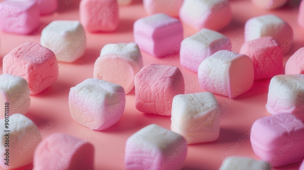 Sweet Dreams. Whimsical marshmallow backgrounds with high detail for a cozy feel Sweet Dreams. Whimsical marshmallow backgrounds with high detail for a cozy feel