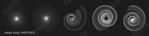 Set of impossible shapes. Optical illusion. Abstract shapes. Minimal geometric logo. Vector illustration EPS 10