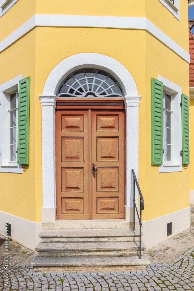 Entrance to the little Friederiken castle in Bad Langensalza, Germany