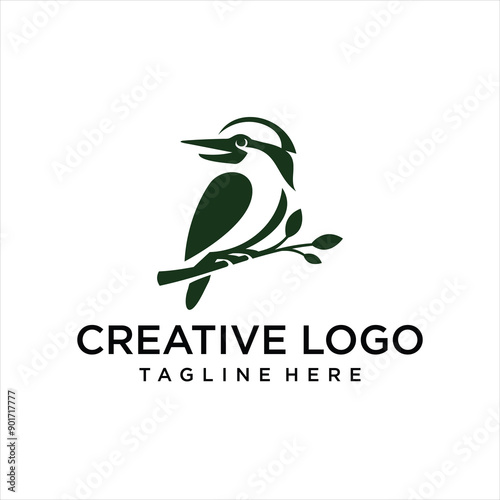 abstract birds unique logo vector