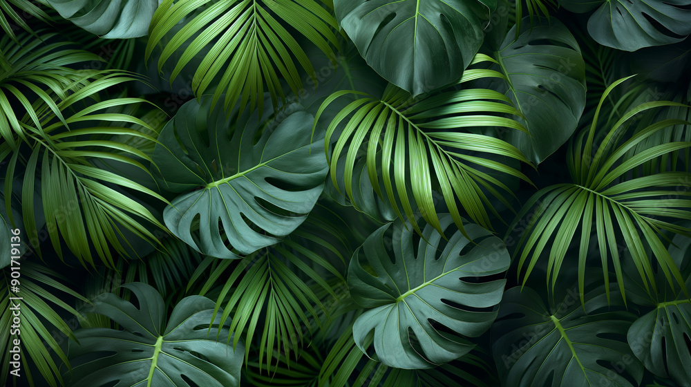 A close up of green leaves with a hint of yellow A close up of green leaves with a hint of yellow