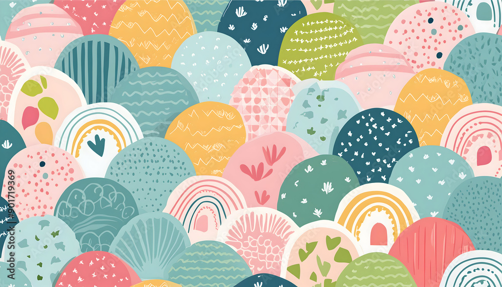 Abstract brush craft style background handmade prints on digital art concept, Generative AI. Abstract brush craft style background handmade prints on digital art concept, Generative AI.