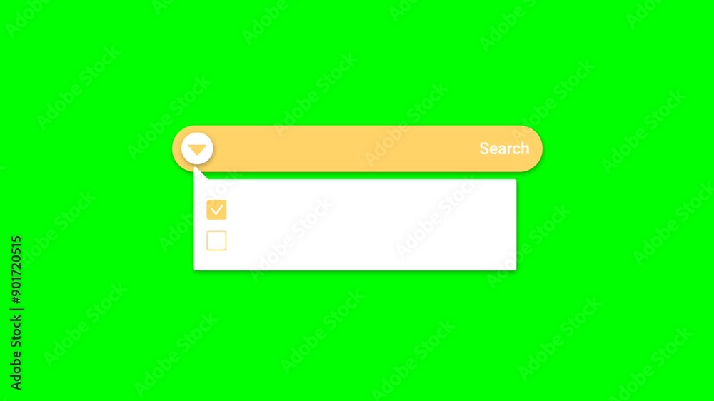 Search box animation with green screen background Search box animation with green screen background