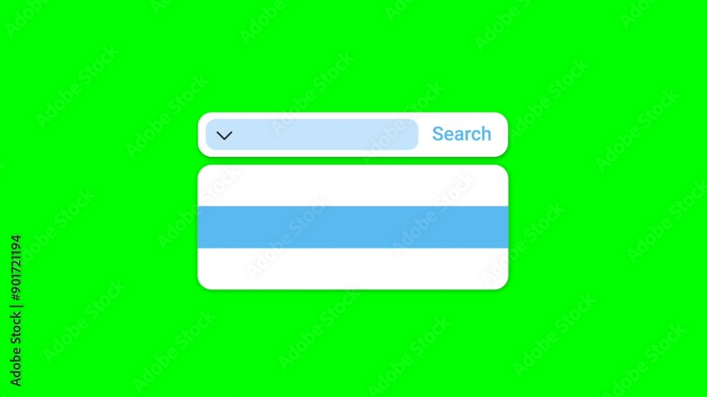 Search box animation with green screen background Search box animation with green screen background