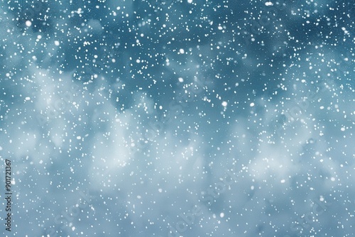 Winter Wonderland. Snowfall over a transparent background high detailed wallpaper concept