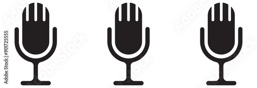 Microphone icon vector. Voice icon symbol design eps 10