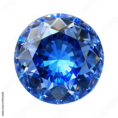 sapphire top view transparent background