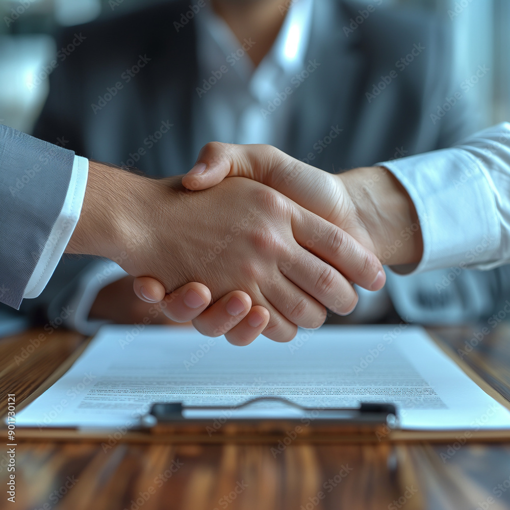 Two men shaking hands in a cityscape Two men shaking hands in a cityscape