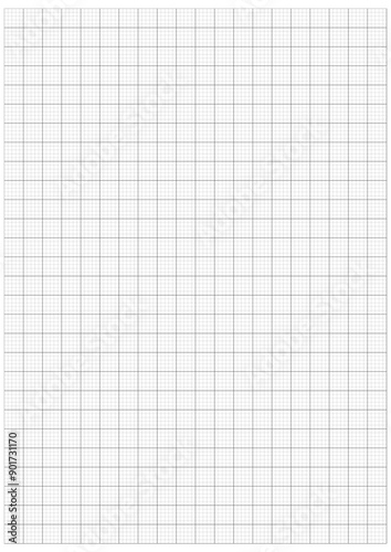 Graph paper background vector illustration. Grid lines. Blank note paper design