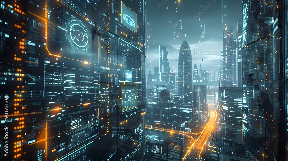 Futuristic Cybersecurity City Safeguarding Digital Infrastructure and Defending Against Cyber Threats Futuristic Cybersecurity City Safeguarding Digital Infrastructure and Defending Against Cyber Threats