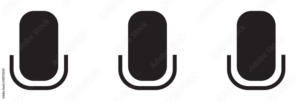 Microphone icon set. Different microphone vector collection design eps 10 Microphone icon set. Different microphone vector collection design eps 10