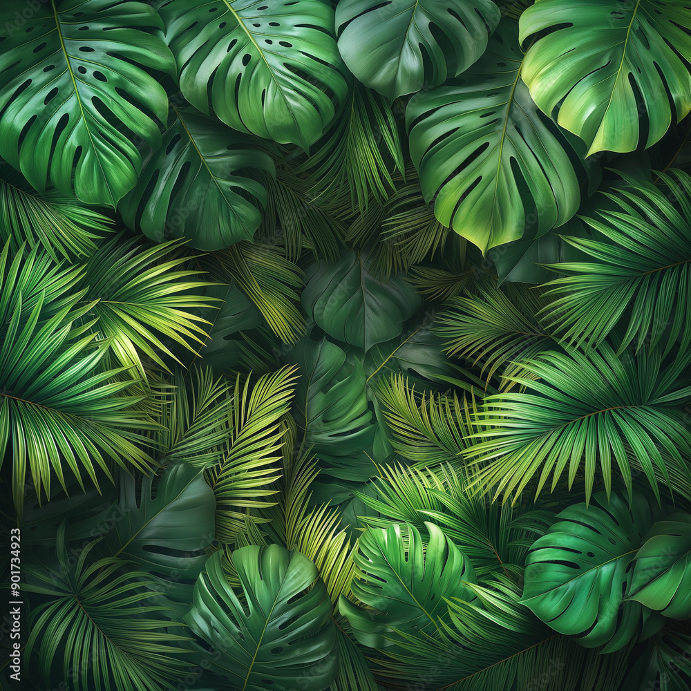 A lush green forest with many trees and plants A lush green forest with many trees and plants