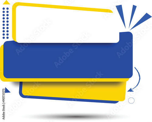 Sale offer banner with empty text space promotional business banner