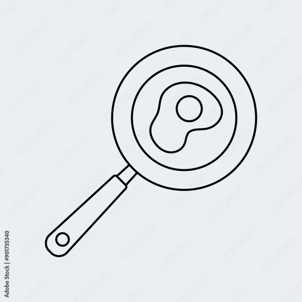 Scrambled eggs icon. Eggs in a frying pan vector design. Scrambled eggs icon. Eggs in a frying pan vector design.