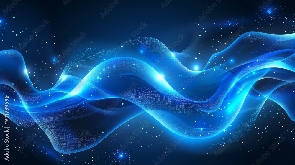 A beautiful abstract wave technology background with a blue light digital effect for corporate purposes A beautiful abstract wave technology background with a blue light digital effect for corporate purposes