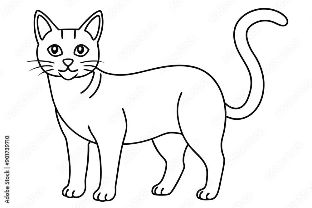 Cat line art illustration Design Concepts Cat line art illustration Design Concepts