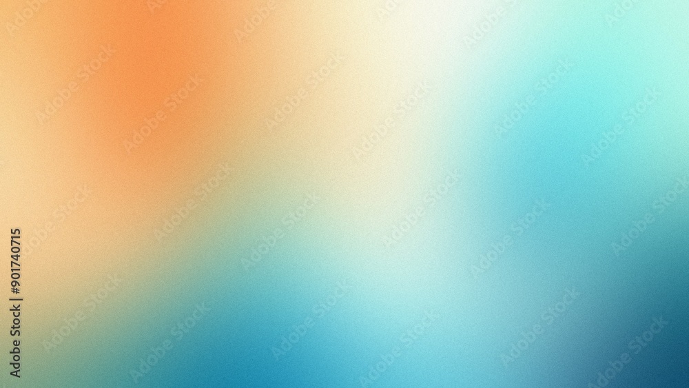 custom made wallpaper toronto digitalTurquoise and orange soft focus background. A soothing backdrop of blended turquoise, blue, and orange hues, perfect for evoking tranquility and warmth.